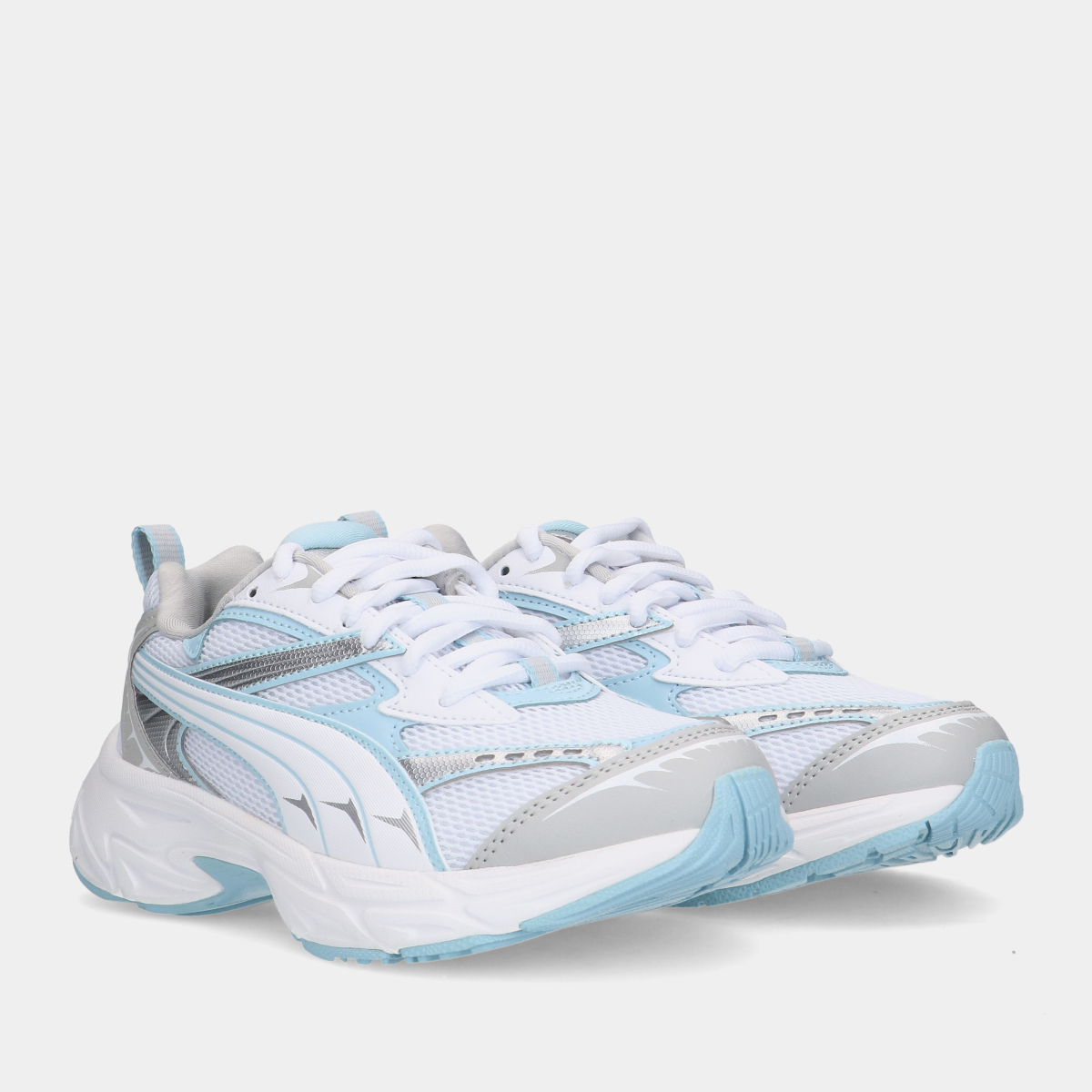 Puma Morphic White/Ash Gray kinder sneakers